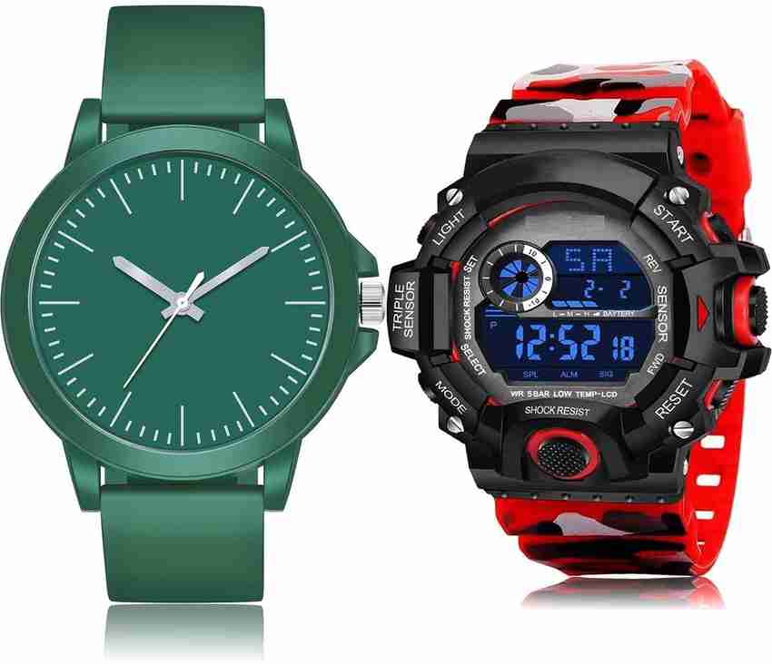 Digital and new arrivals analog watch combo