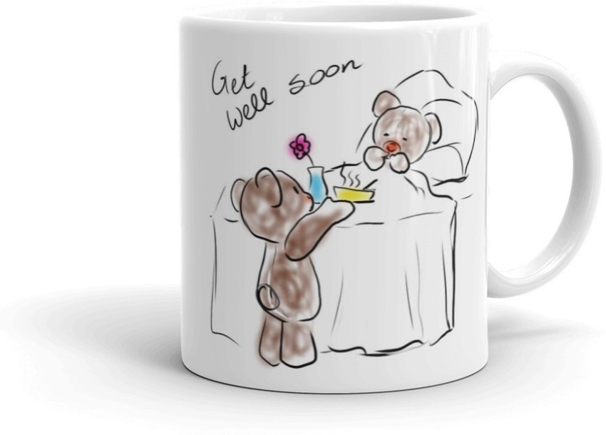 THE MEHRA CREATION Get well soon , teddy bear cartoon, Gift For