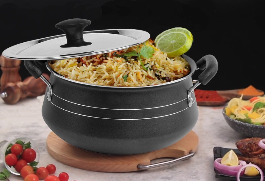 Biryani Handi Non Stick with Stainless Steel Lid, Multipurpose