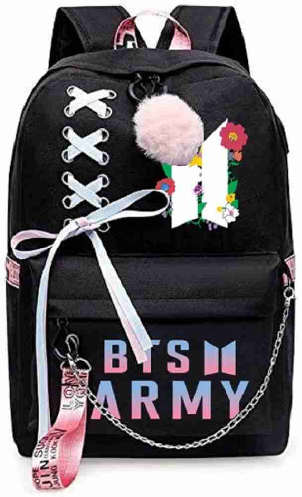 Buy BTS & JUNG KOOK Printed Backpack for girls Kpop BTS Bangtan