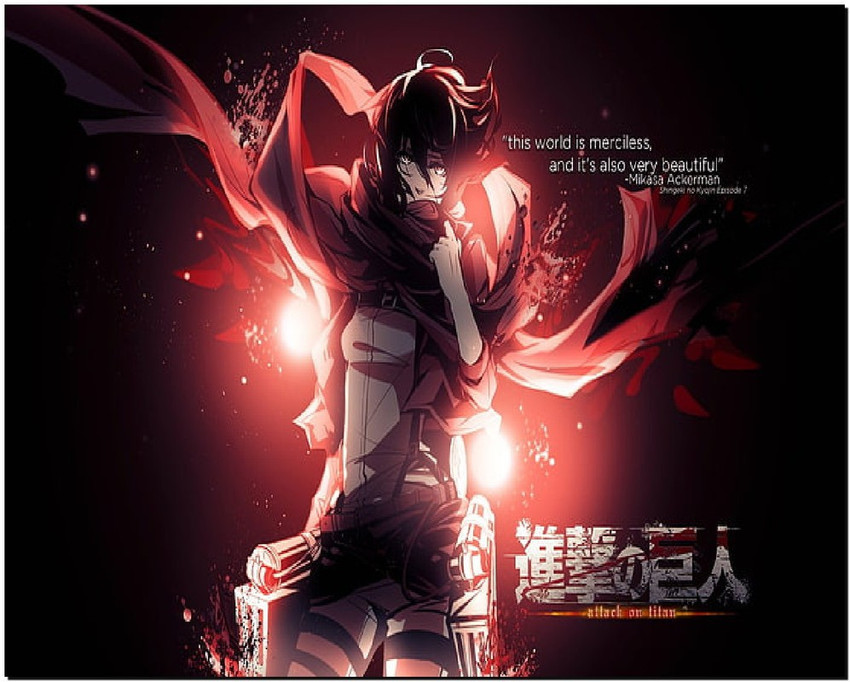 Mouse Pad Shingeki No Kyojin Mikasa