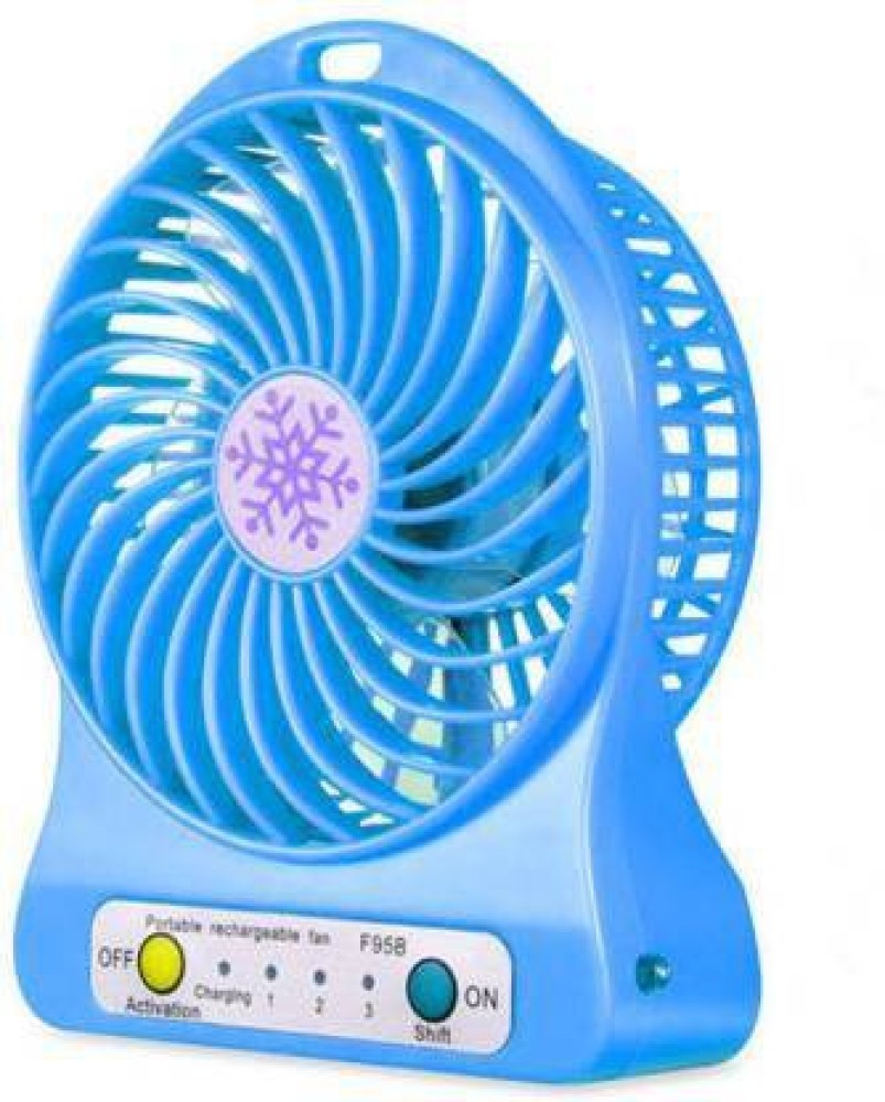 RAMSIYA AND SONS Multi Functional Battery Usb Mini Fan Portable With 3 Speed Level mini fan-021 USB Fan Price in India - RAMSIYA AND SONS Multi Functional Rechargeable Battery