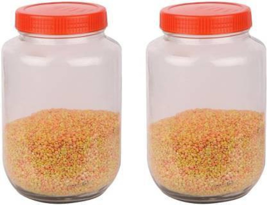 JAJOD Glass Grocery Container - 3000 ml Price in India - Buy JAJOD Glass  Grocery Container - 3000 ml online at