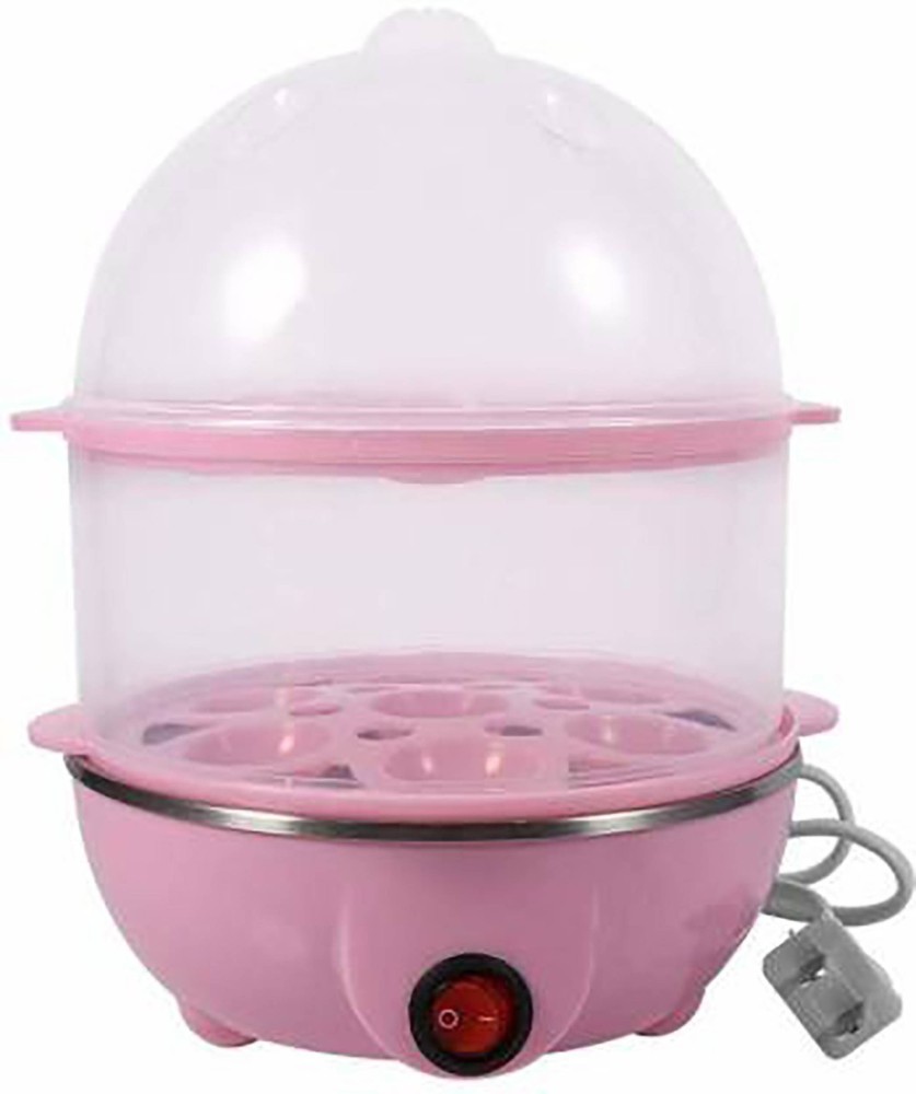 Golden Bucket Double Layer Egg Boiler Electric Automatic Off 14 Egg Poacher  for Steaming, Cooking, Boiling and Frying, Multicolour ouble Layer Electric Egg  Cooker, Poacher and Milk Boiler, Multicolour Egg Cooker (Multicolor