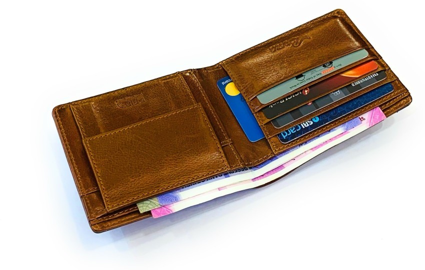 Buffalo Leather Bifold Wallet with Coin Pocket