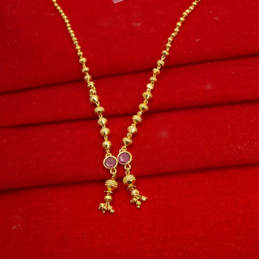 Meira Kundan and Rose Gold Tone Necklace Set