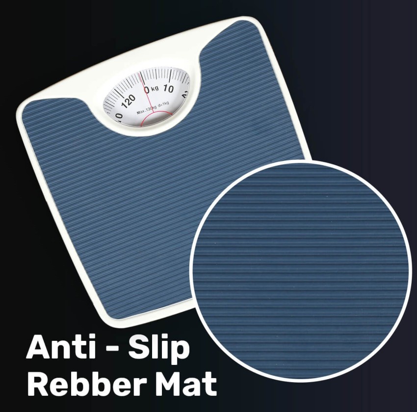 Blue Analog Human Body Personal Weight Scale