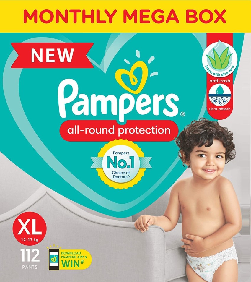 Buy Pampers All Round Protection Diaper Pants XL 56s Online at Best  Price  Diapers