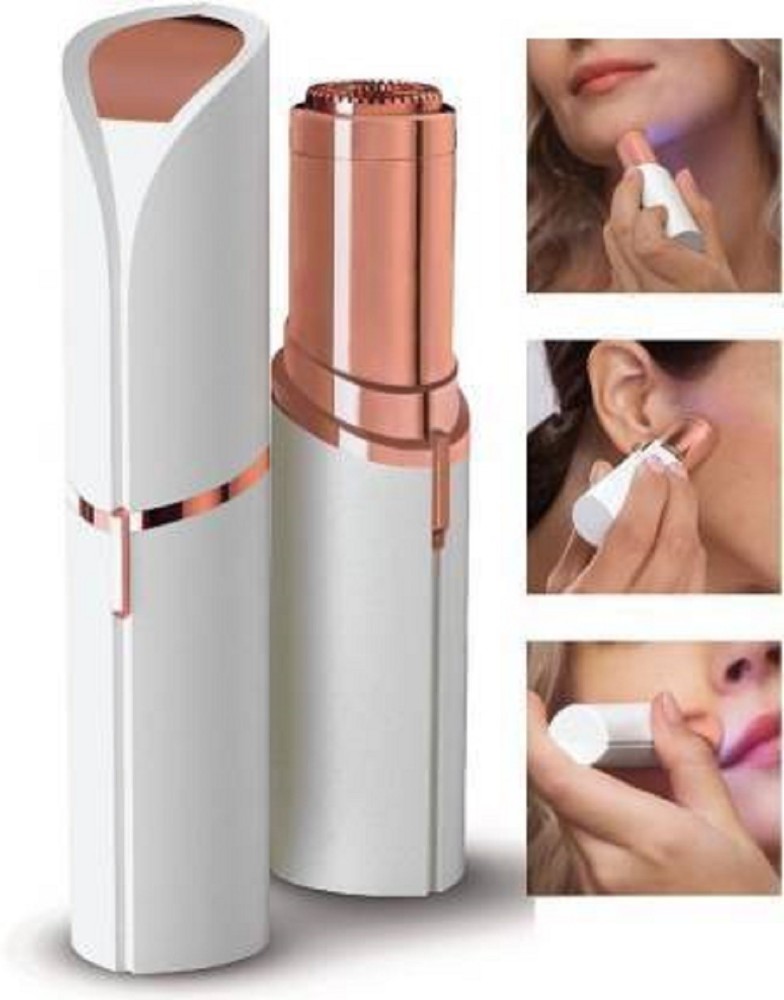 MARK ENT USB Flawless Hair Remover for Women Mini Cordless Trimmer Machine  for Face Skincare  Lipstick ShapeUSB CHARGEABLE