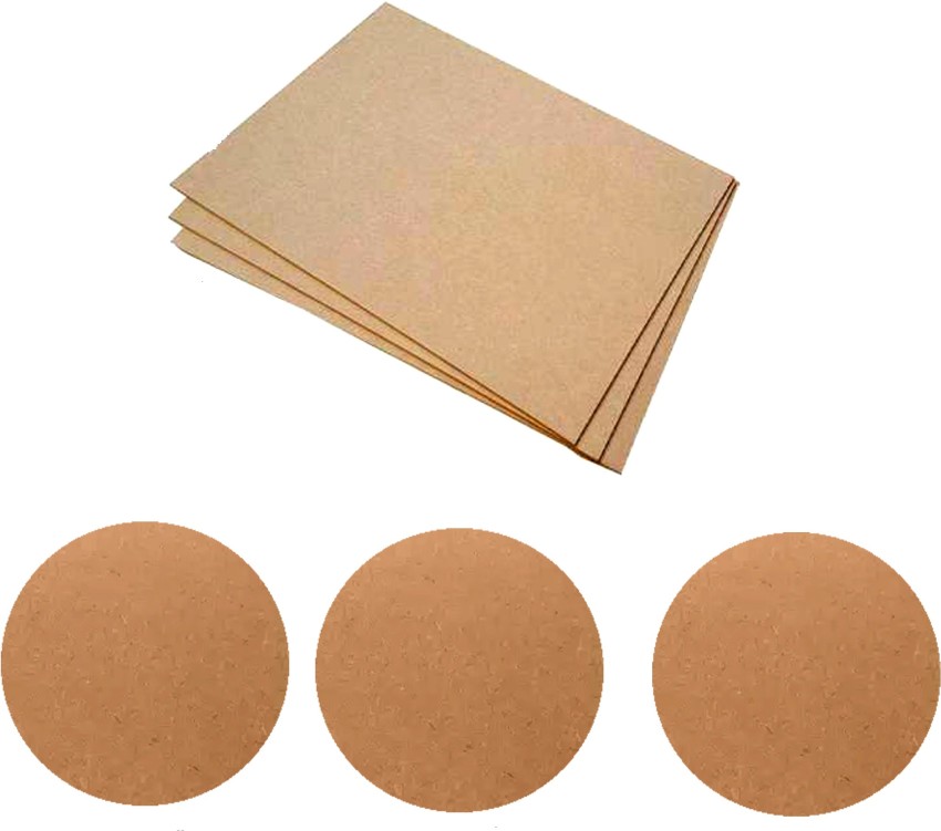LOAM Plus Wood MDF Board Sheets, 3 Circle & 3 Rectangle Shape, 2mm  Thickness, Size 12X12 inch - Pack of 6 Ash Japanese Wood Veneer (30 cm x 30  cm) Ash Japanese
