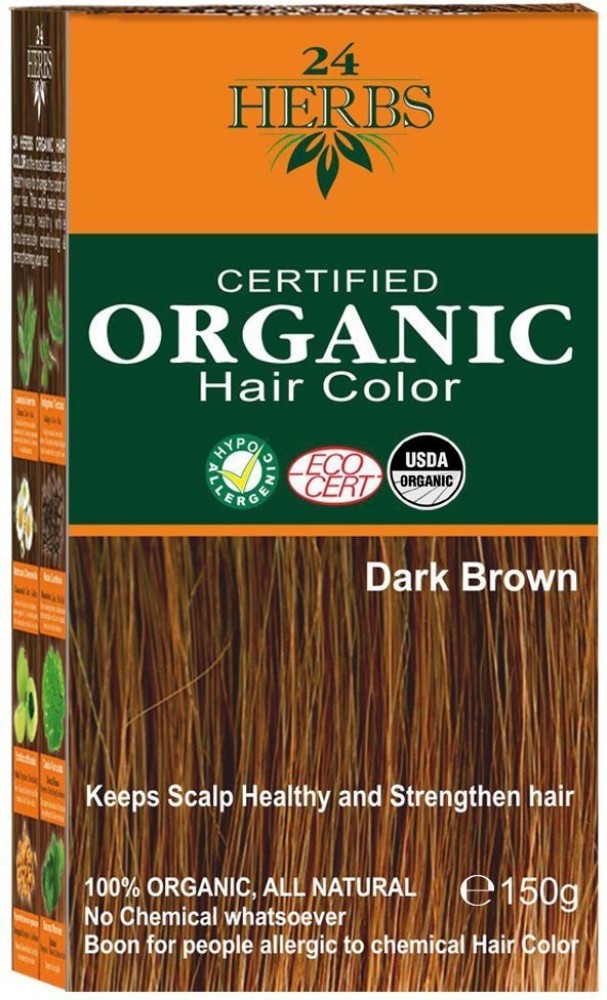 Buy Indus Valley Bio Organic Herbal Henna Powder  Dark Brown 100 gm Online  at Best Price  Personal Care Ayush