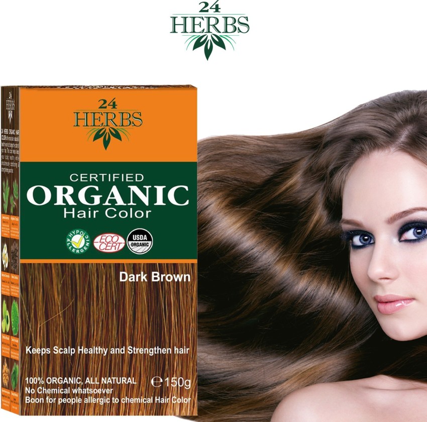Radico Halal Herbal Dark Brown Permanent Hair Color Pack Size 60 Gm