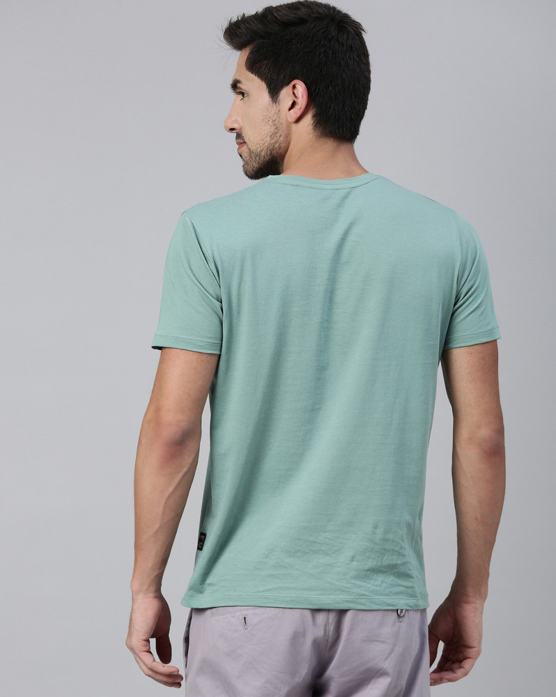 RARE RABBIT Printed Men Round Neck 