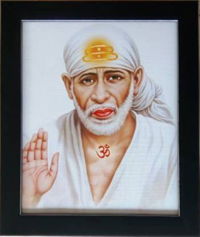 AVI CREATION Lord Sai Baba Digital Reprint 10 inch x 8 inch ...