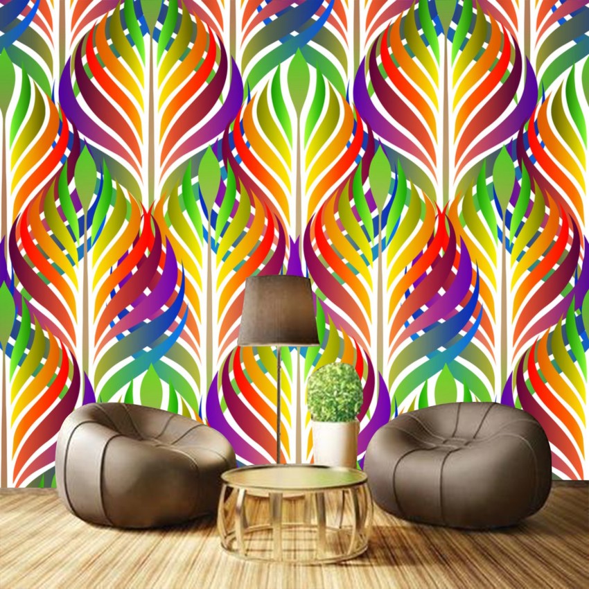 Multicolor 3D Wallpaper, For Wall Decor