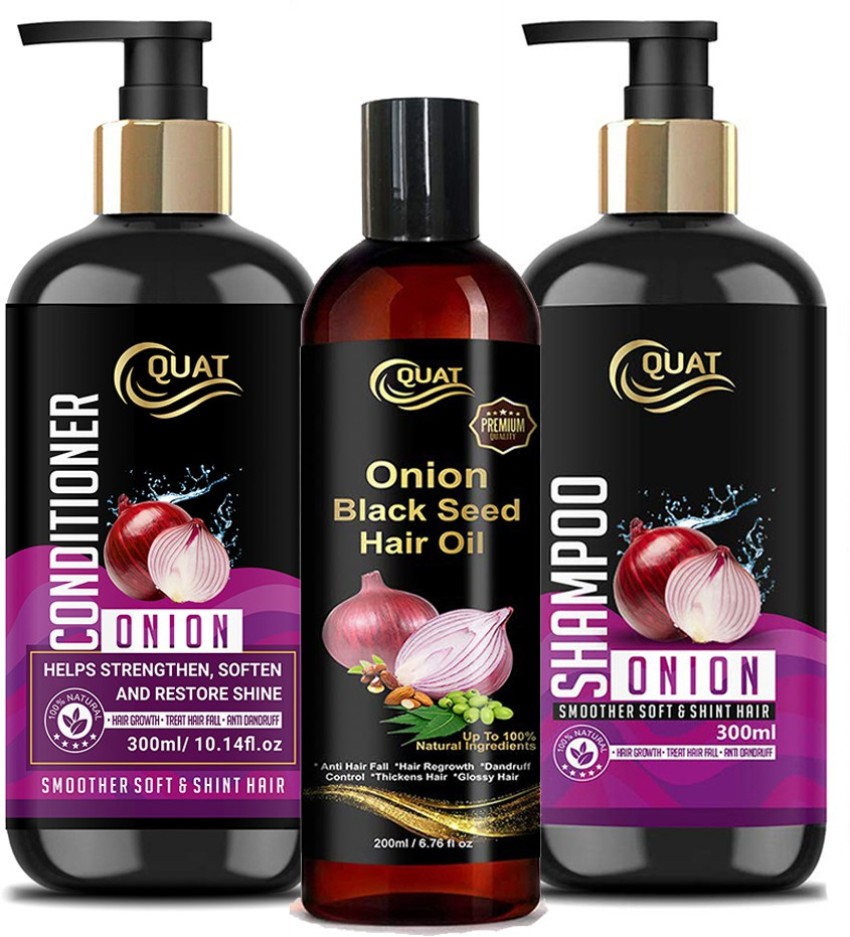 WOW Skin Science Onion Black Seed Oil Hair Care Kit shampoo  Hair  Conditioner  Hair Oil Buy WOW Skin Science Onion Black Seed Oil Hair  Care Kit shampoo  Hair Conditioner 