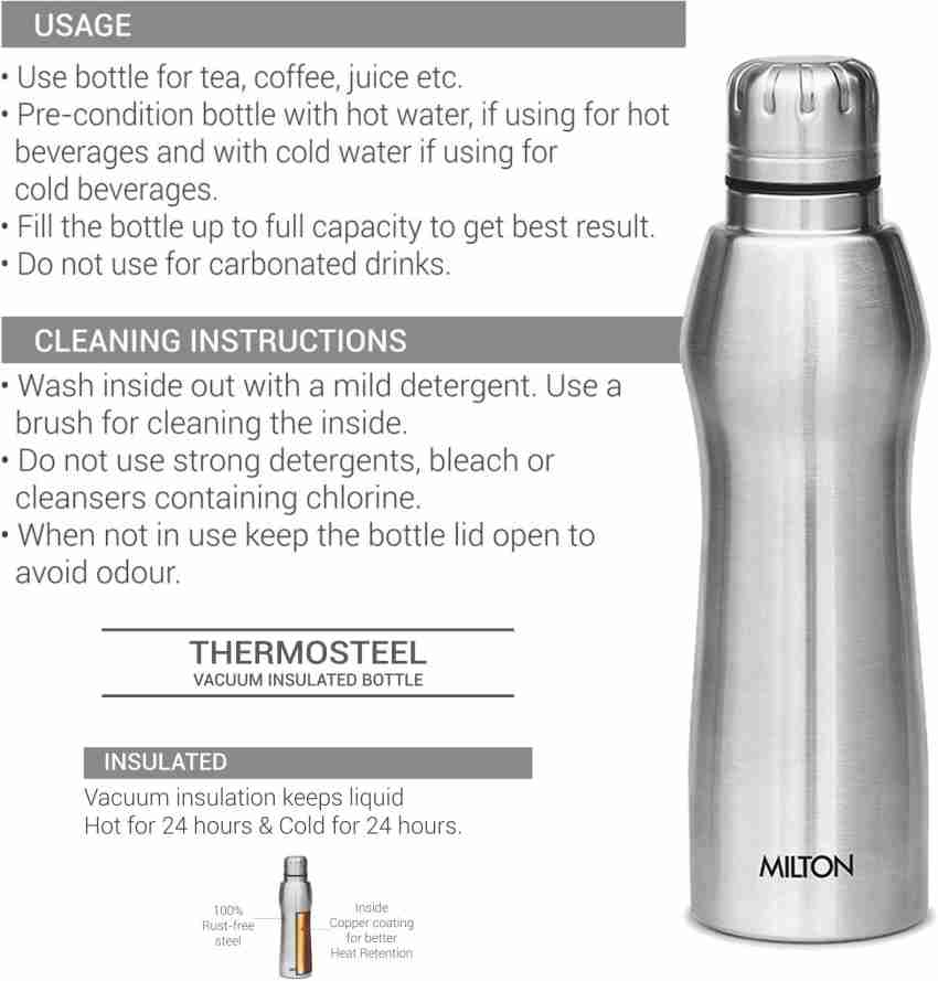 Buy Milton Flask - Hot Cold Thermosteel Flip, Silver Online at Best Price  of Rs 949 - bigbasket