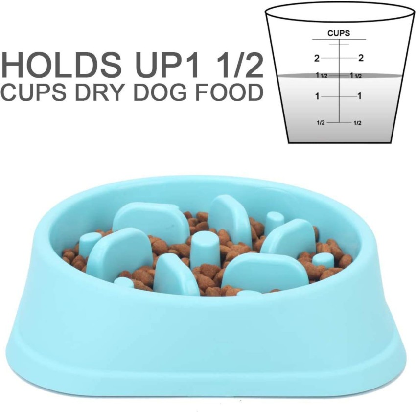 Dog Slow Feeder Bowl, Non Slip Puzzle Bowl - Anti-gulping Pet Slower Food  Feeding Dishes - Interactive Bloat Stop Dog Bo