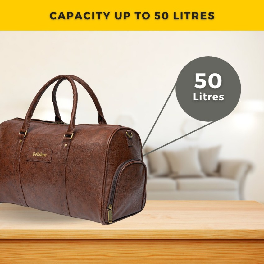 Buy KISH Leather Duffle Travel Bag with Detachable Shoulder Strap - XL, 20  inch Online at Best Prices in India - JioMart.