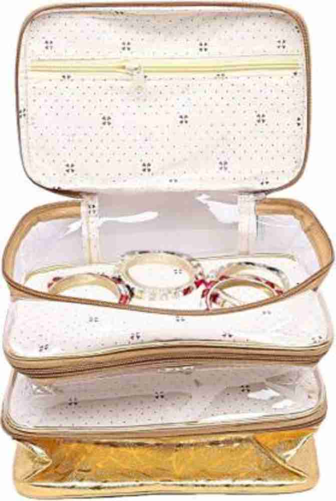 Jewelry Organizer, Travel Pouch, Cream