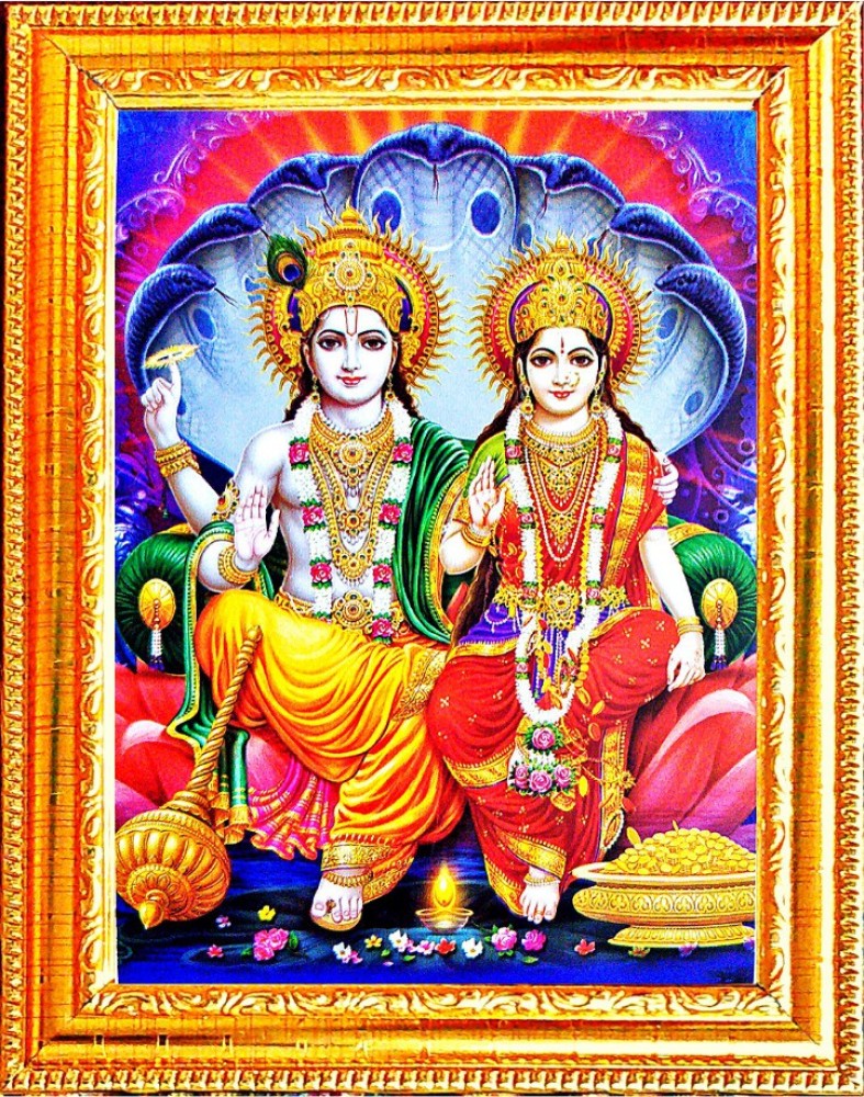 SUNINOW LORD VISHNU LAXMI JI | RELIGIOUS PHOTO FRAME Religious ...