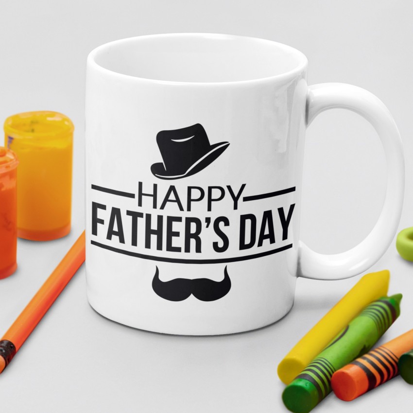 Peppa Pig Daddy Best Dad ever, father's day black gift coffee mug