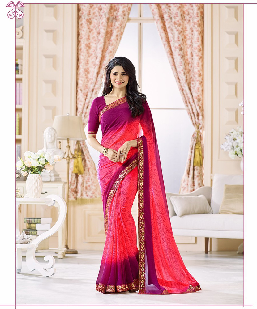 Printed Bollywood Georgette Chiffon Saree Price in India Buy Printed Bollywood Georgette Chiffon Saree online at Shopsy.in