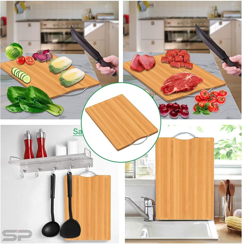 Cutting Board for Kitchen Antimicrobial, No Slip Large Chopping