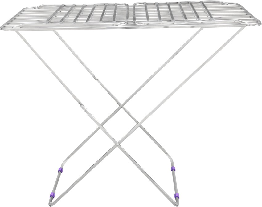 Unizone Steel, Plastic, Aluminium Floor Cloth Dryer Stand Stainless Steel  Folding Made In India For Balcony 12 Month Warranty Price in India - Buy Unizone  Steel, Plastic, Aluminium Floor Cloth Dryer Stand