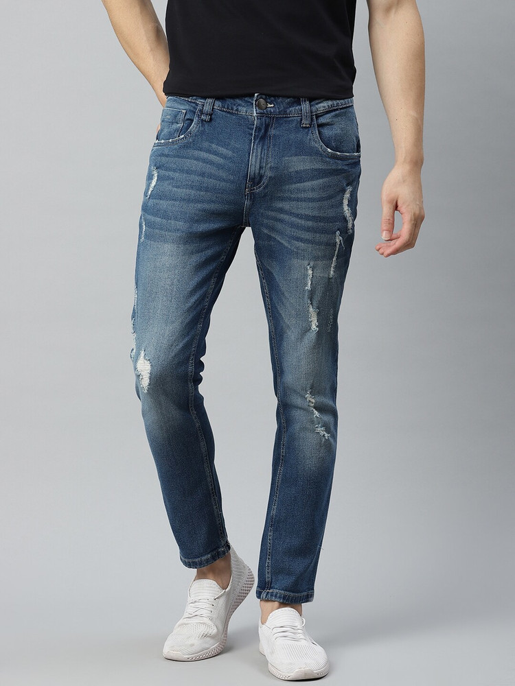 Mast \u0026 Harbour Skinny Men Blue Jeans 