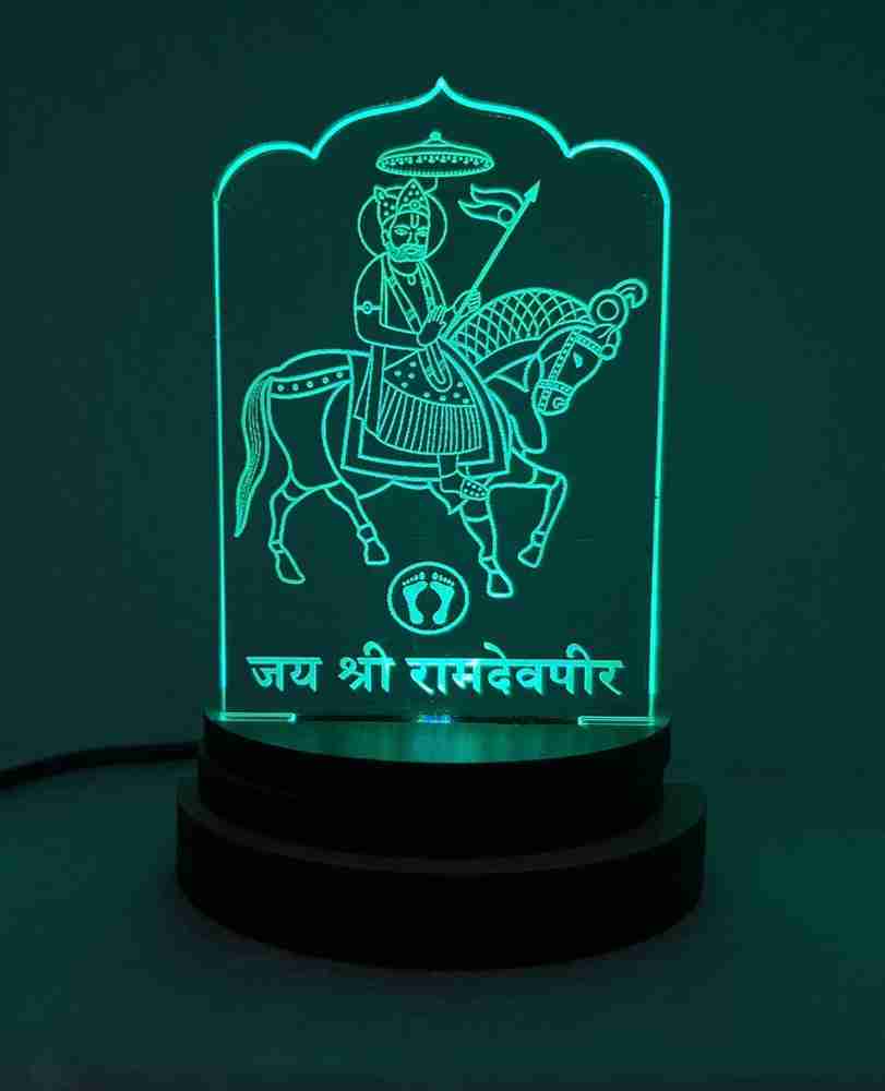 UKANI 3D USB Shree Ramdevpir Night Lamp for Car/Office/Desktop ...