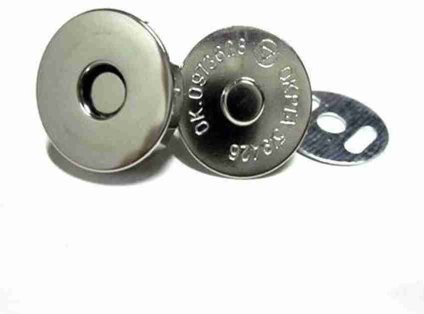 Round Double Rivet Magnetic Snap Closure Fastener Button Purse 