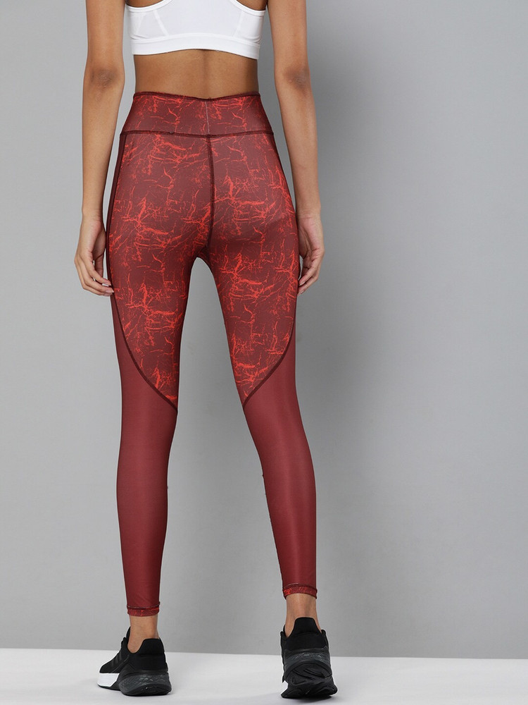 Hrithik Roshan Printed Women Red Tights 