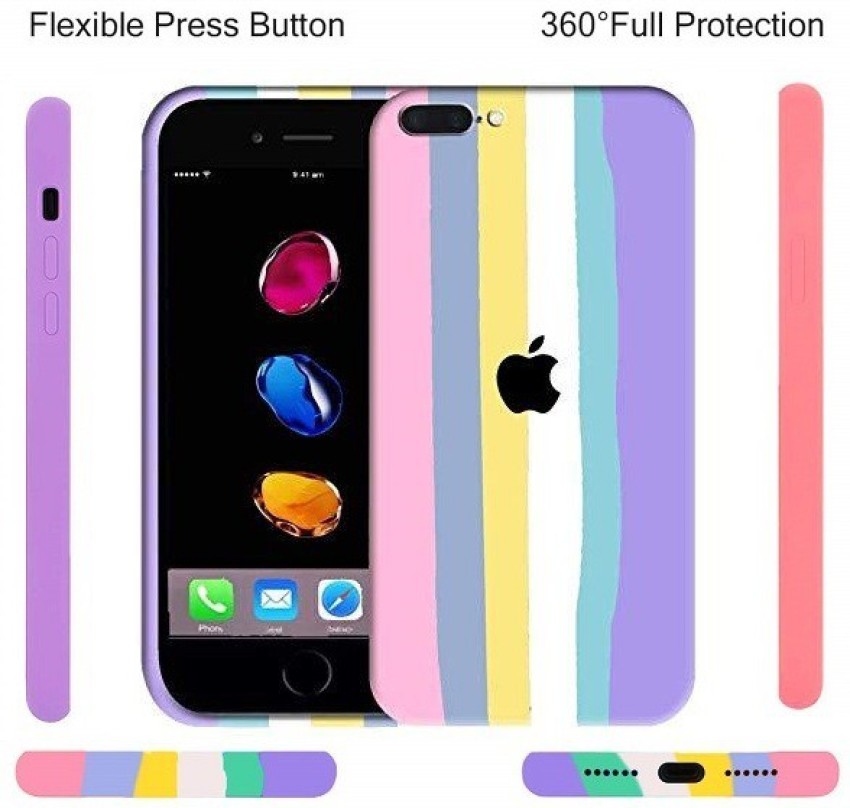 iphone 7 Rainbow Silicone Case