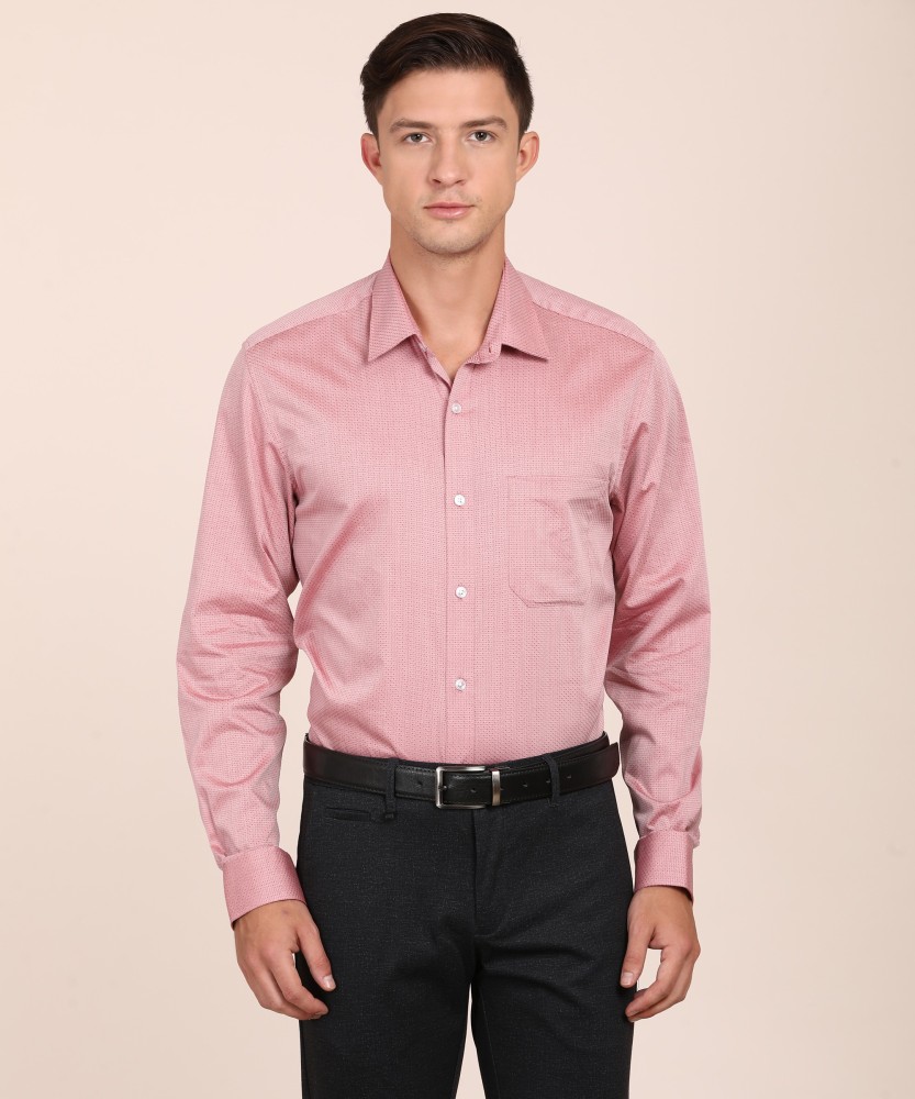 LOUIS PHILIPPE Men Self Design Formal Pink Shirt - Buy LOUIS PHILIPPE Men  Self Design Formal Pink Shirt Online at Best Prices in India