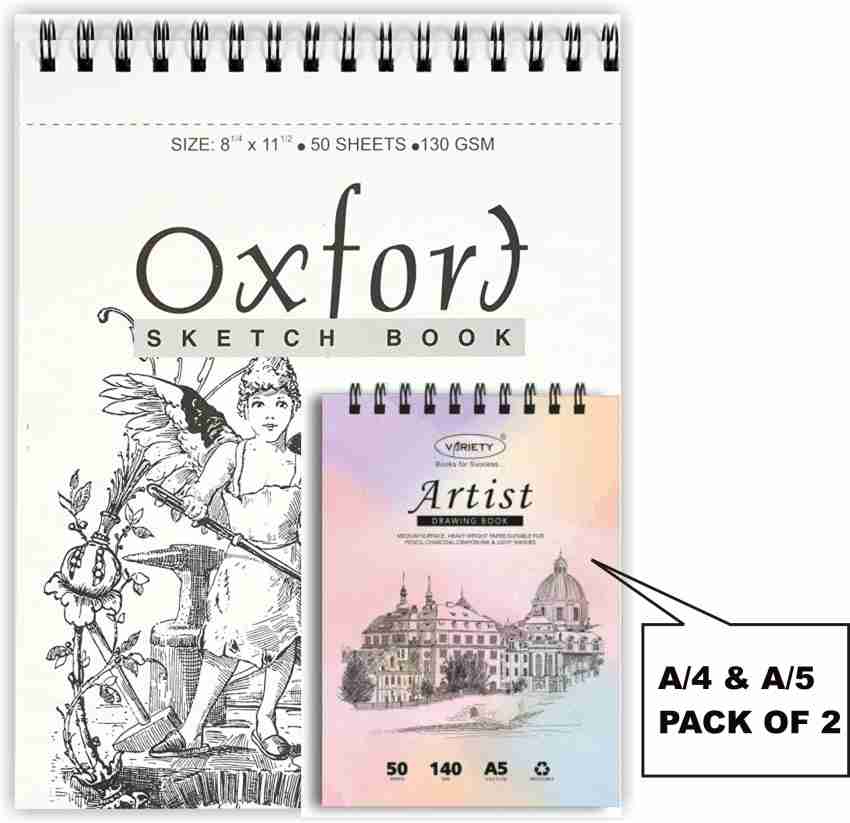 VenTechno Q' Designer Sketch Book / Drawing Book Wiro Bound 9 x 12