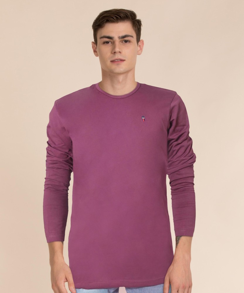 Louis Philippe Jeans Colorblock Men Round Neck Purple T-Shirt - Buy Louis  Philippe Jeans Colorblock Men Round Neck Purple T-Shirt Online at Best  Prices in India