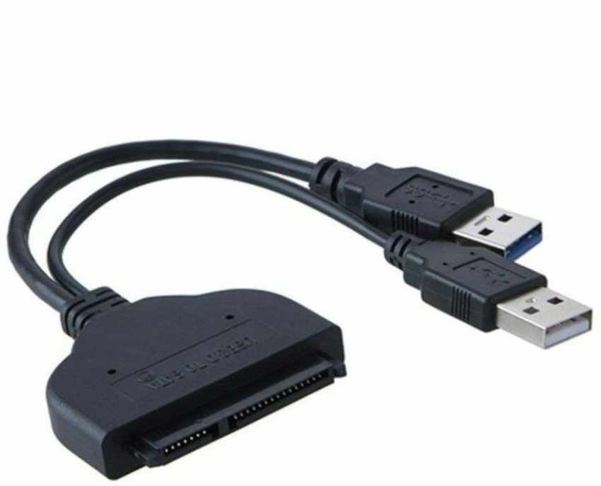 H-its Kabel SAS Cable m USB 3.0 to 7/ 22Pin SATA Cable Adapter External USB Power for 2.5'' SATA SSD HDD Hard Disk Drive - H-its Kabel : Flipkart.com