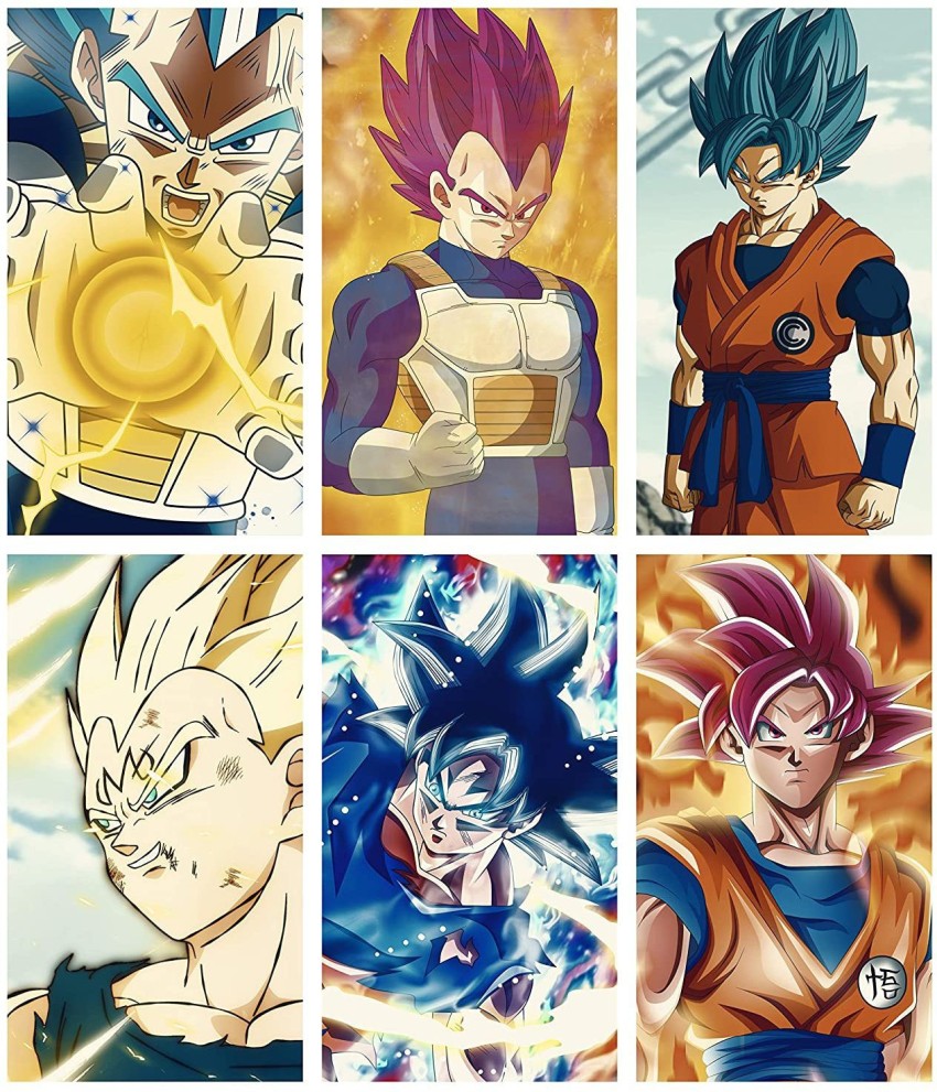 Set of 6 Dragonball z Wall Poster Anime Poster for Room 250 GSM Glossy DBZ  Posters for Room(Size_12x18 inch,Multicolor,Thick Paper) Paper Print -  Animation & Cartoons posters in India - Buy art,