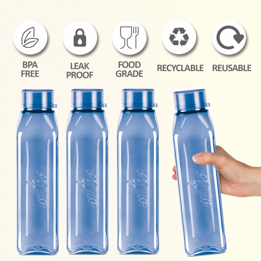 Buy Milton Helix Plastic PET Water Bottle- Blue- 1 Litre online at best  price