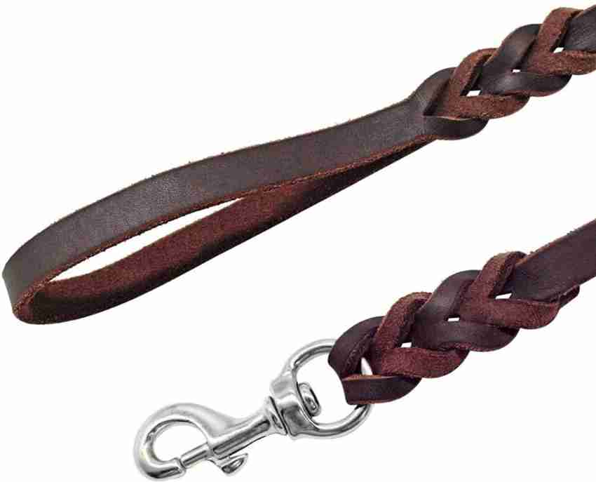 ROYALE DOG Brown Leather Dog Leash 5 Ft German Handmade Braid Pet Training  Lead Heavy Duty- 1 Piece Dog Leash Price in India - Buy ROYALE DOG Brown Leather  Dog Leash 5