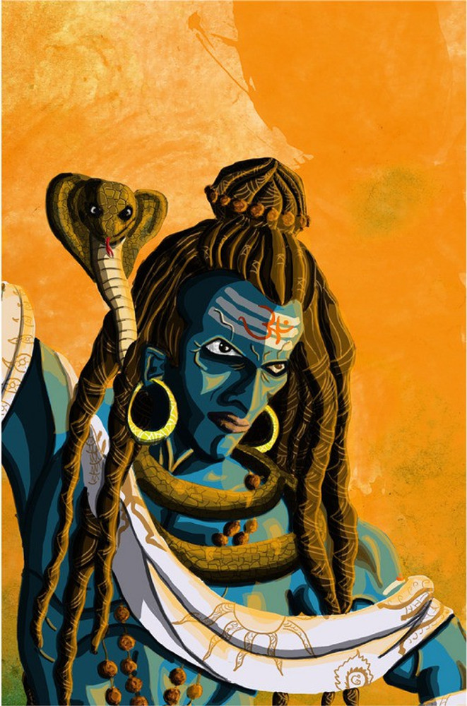 Angry Shiva Tandav Poster Paper Print - Religious posters in India - Buy art, film, design, movie, music, nature and educational paintings/wallpapers at Angry Shiva Tandav Poster Paper Print - Religious posters in India - Buy art, film, design, movie, music, nature and educational paintings/wallpapers at