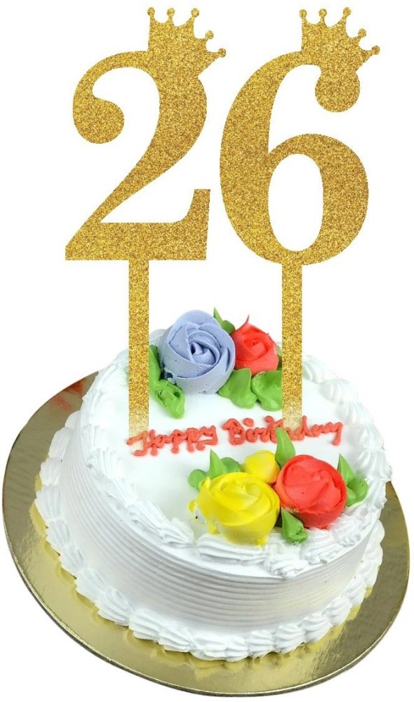 Single Deck Calendar Printed Anniversary Cake