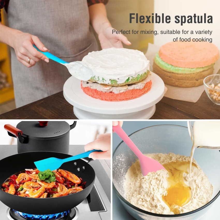 Heat Resistant Silicone Spatula For Food Frying And Mixing - Non