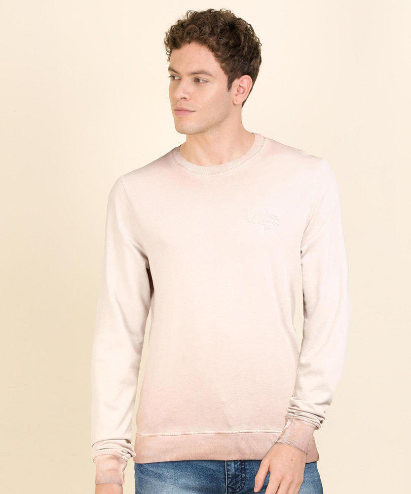 WROGN Full Sleeve Solid Men Sweatshirt 