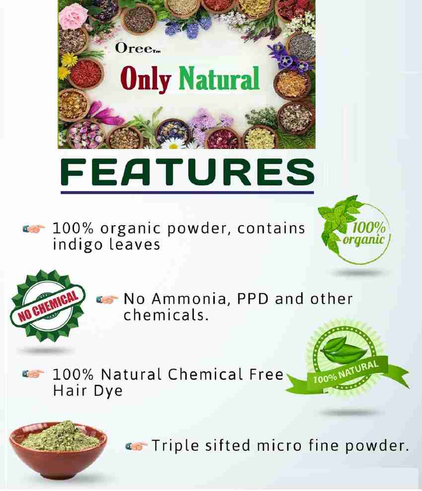 OREE Only Natural 100% Organic Indigo Leaf Powder for Hair Colour 200g - Price in India, Buy OREE Only Natural 100% Organic Indigo Leaf Powder for Hair Colour 200g Online In India, OREE Only Natural 100% Organic Indigo Leaf Powder for Hair Colour 200g - Price in India, Buy OREE Only Natural 100% Organic Indigo Leaf Powder for Hair Colour 200g Online In India,