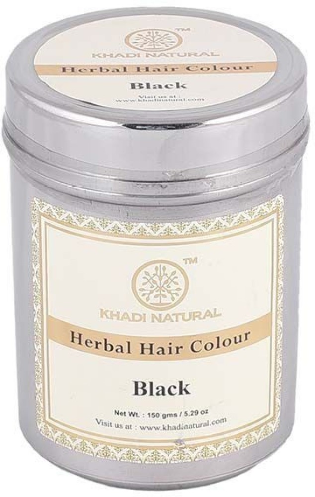 Herbal Hair Colour Black  Herbal Hair Dye Black  Ayurvedic Natural Black  HairDye  Khadi Herbal Black Hair Colour  Khadi Natural