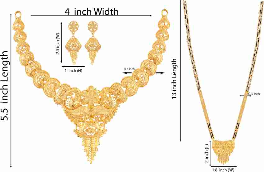 Latest gold necklace set clearance designs with price 2019