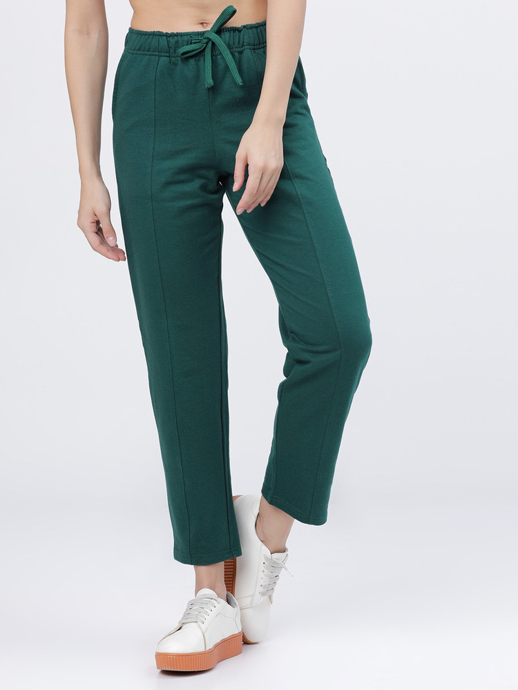 Tokyo Talkies Solid Women Green Track 