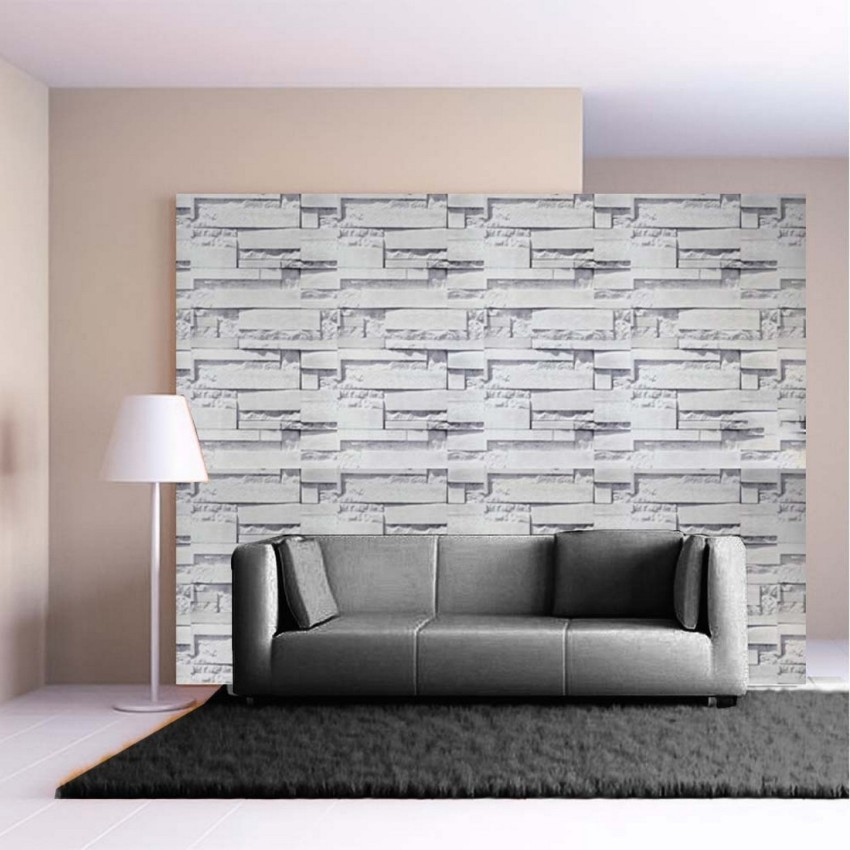 Buy 3D Gray Wall Vinyl Photo Wallpaper Modern Home Decor Large Online in  India  Etsy
